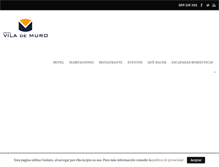 Tablet Screenshot of hotelvilademuro.com